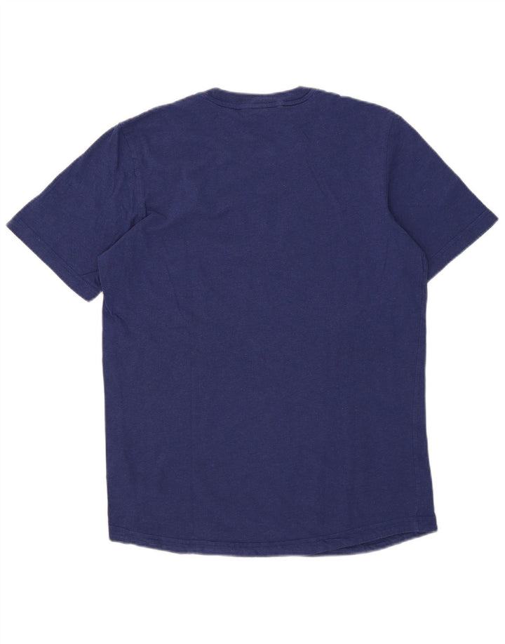 Adidas Mens Graphic T-Shirt Top Médio Algodão Azul