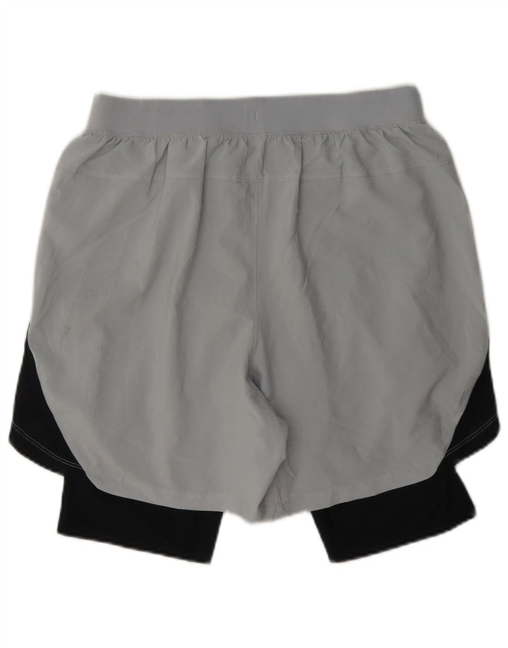 Shorts esportivos masculinos Under Armour médio cinza colorblock