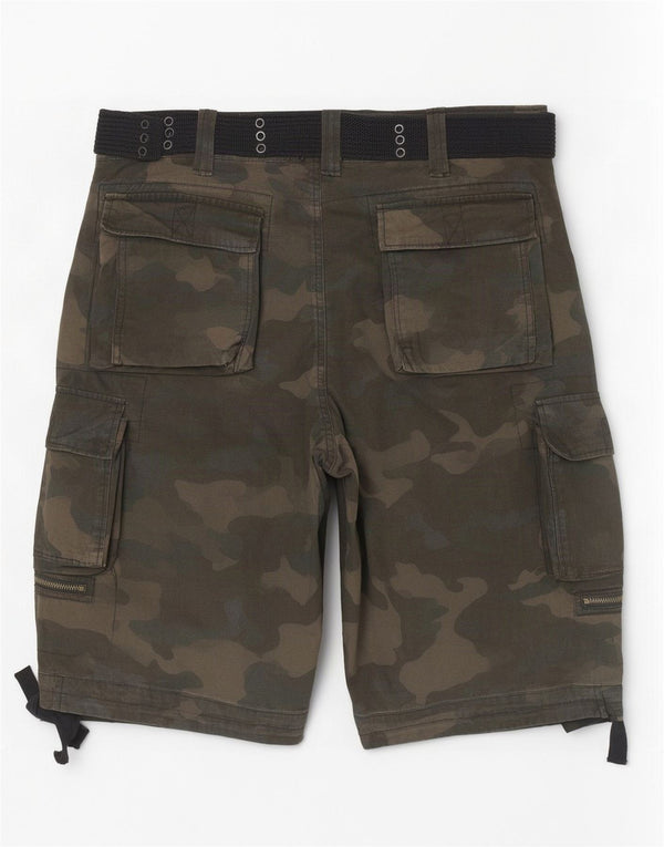 Shorts cargo masculino Brandit 4XL W44 algodão camuflado verde