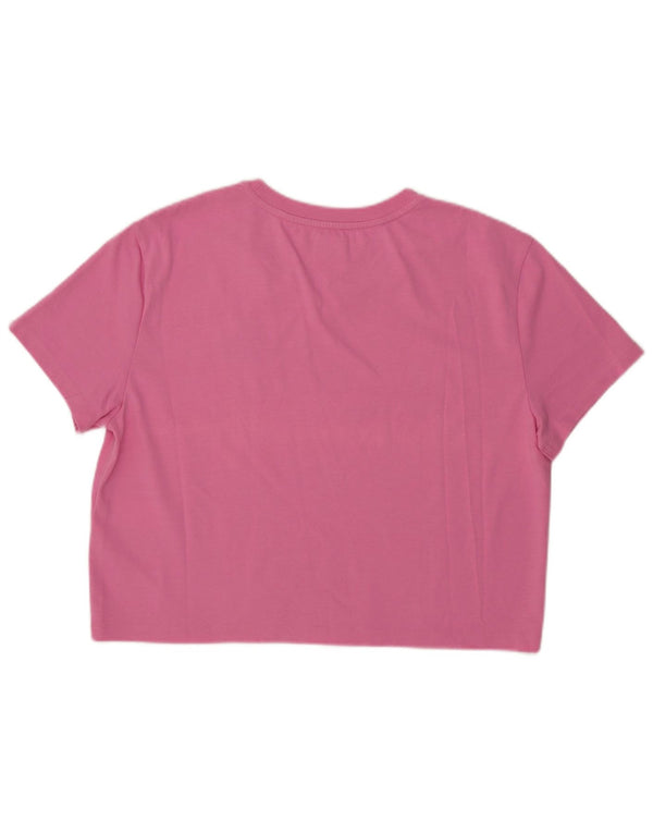 Tommy Hilfiger Camiseta Feminina Crop Top UK 14 Grande Rosa