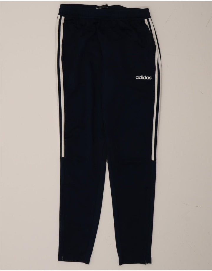 Calça de treino masculina Adidas médio azul marinho poliéster