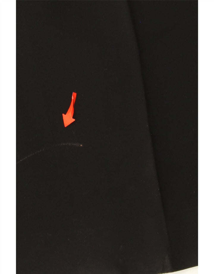 Calça feminina Bootcut Suit UK 8 pequena W30 L31 poliéster preto