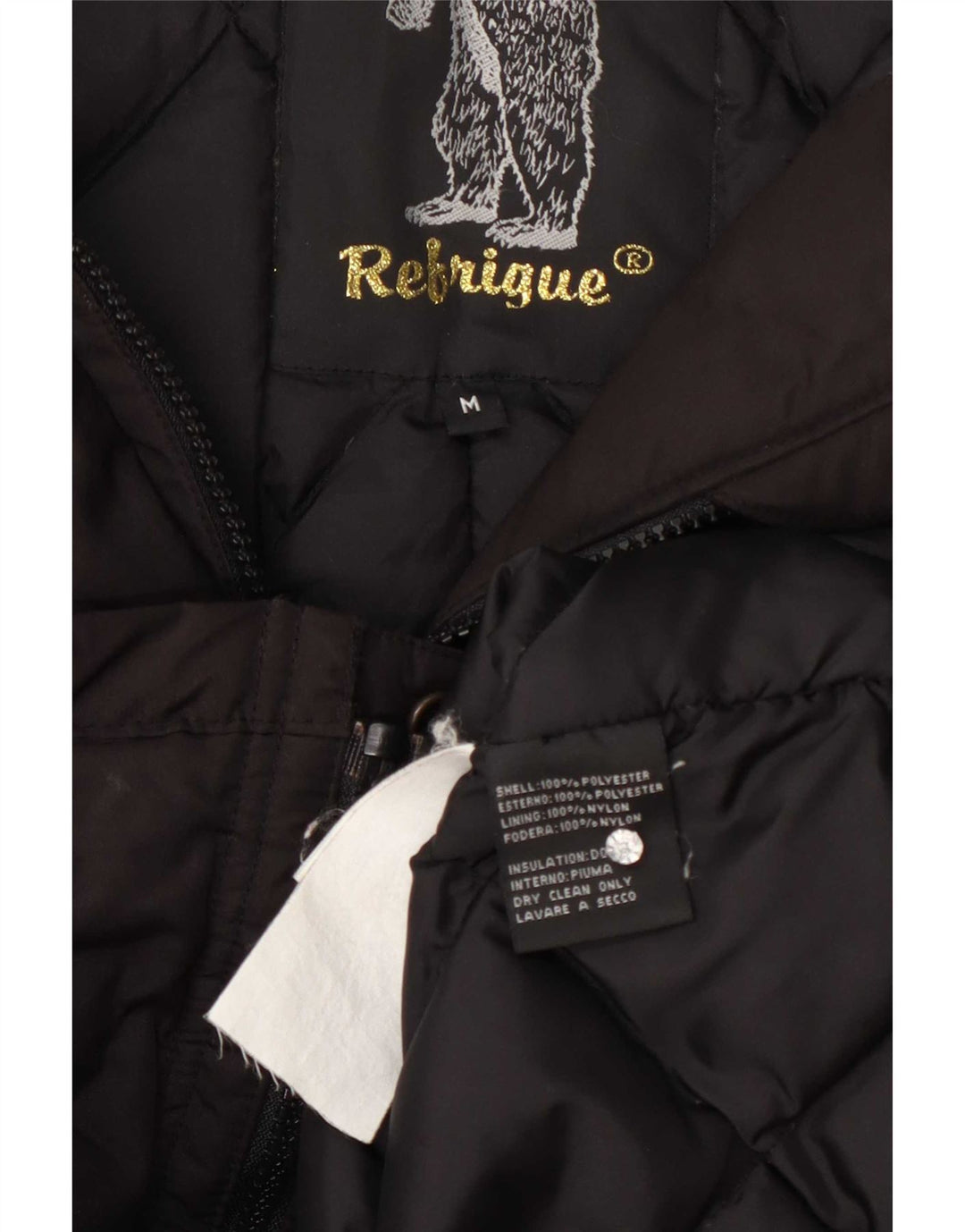 Jaqueta parka feminina com capuz Refrigue UK 12 poliéster cinza médio