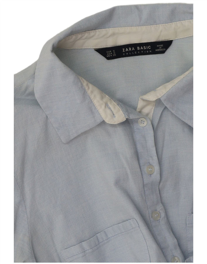 Pulôver feminino Zara UK 10 pequeno azul