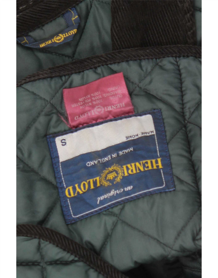Jaqueta acolchoada masculina Henri Lloyd Reino Unido 36 nylon verde pequeno