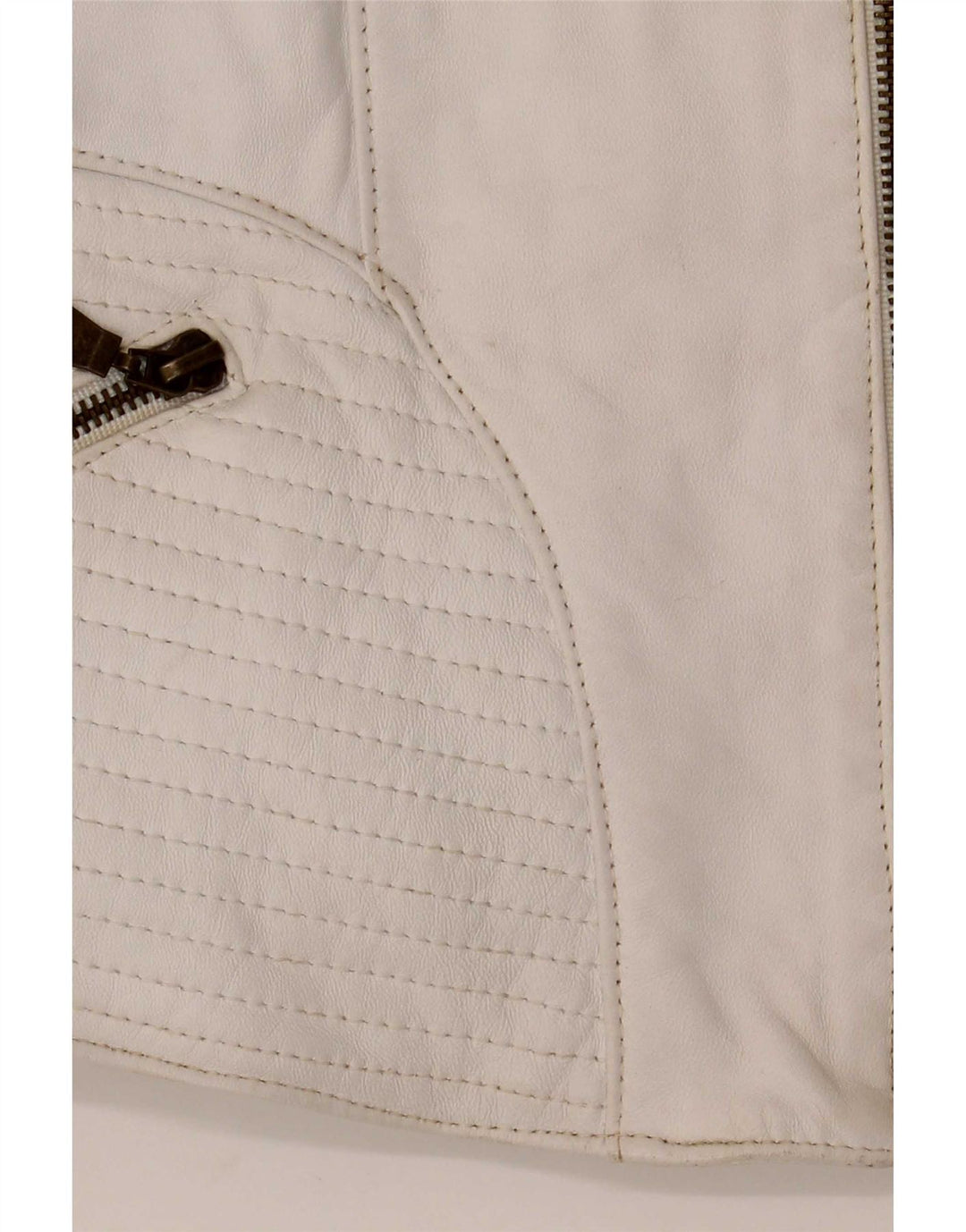Jaqueta feminina de couro Schegge IT 52 2XL branca