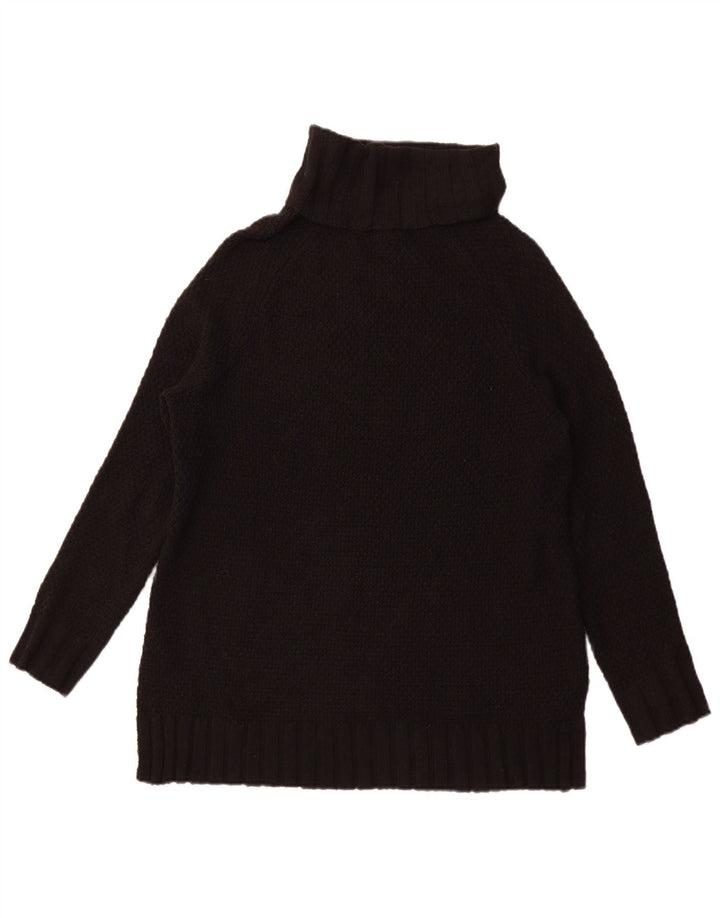 PATAGONIA Suéter feminino oversized com gola redonda Reino Unido 10 pequeno preto