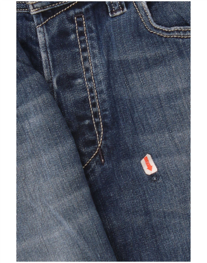 DIESEL Masculino Safado Regular Slim Straight Jeans W30 L27 Azul Algodão