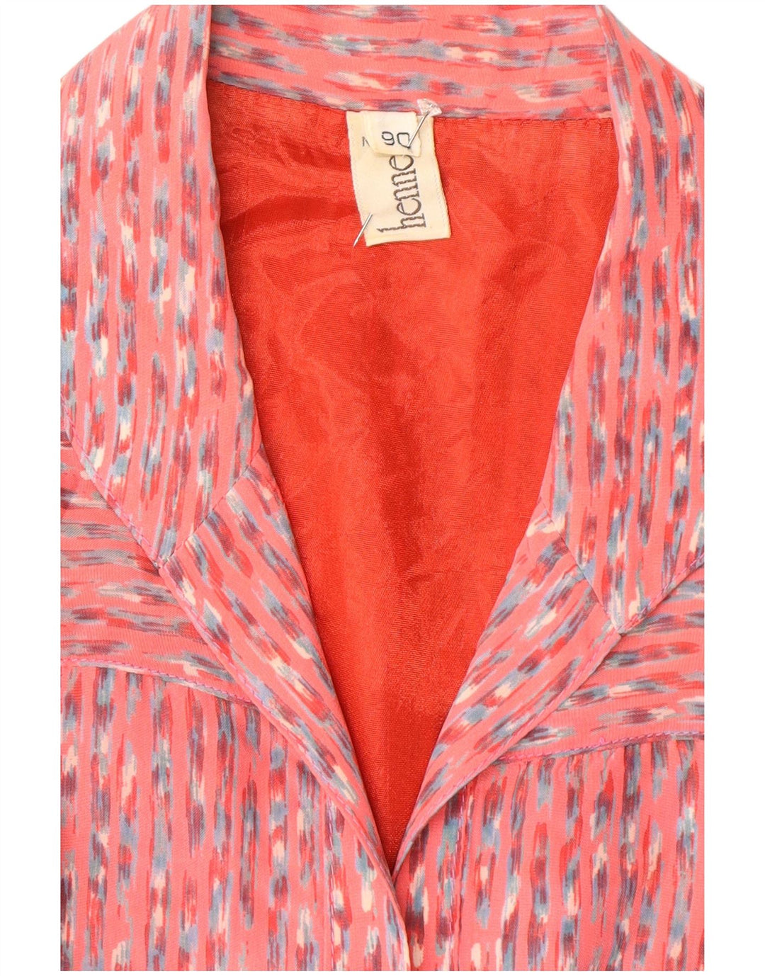 Vestido básico feminino Hennes sem mangas Reino Unido 14 listrado rosa médio