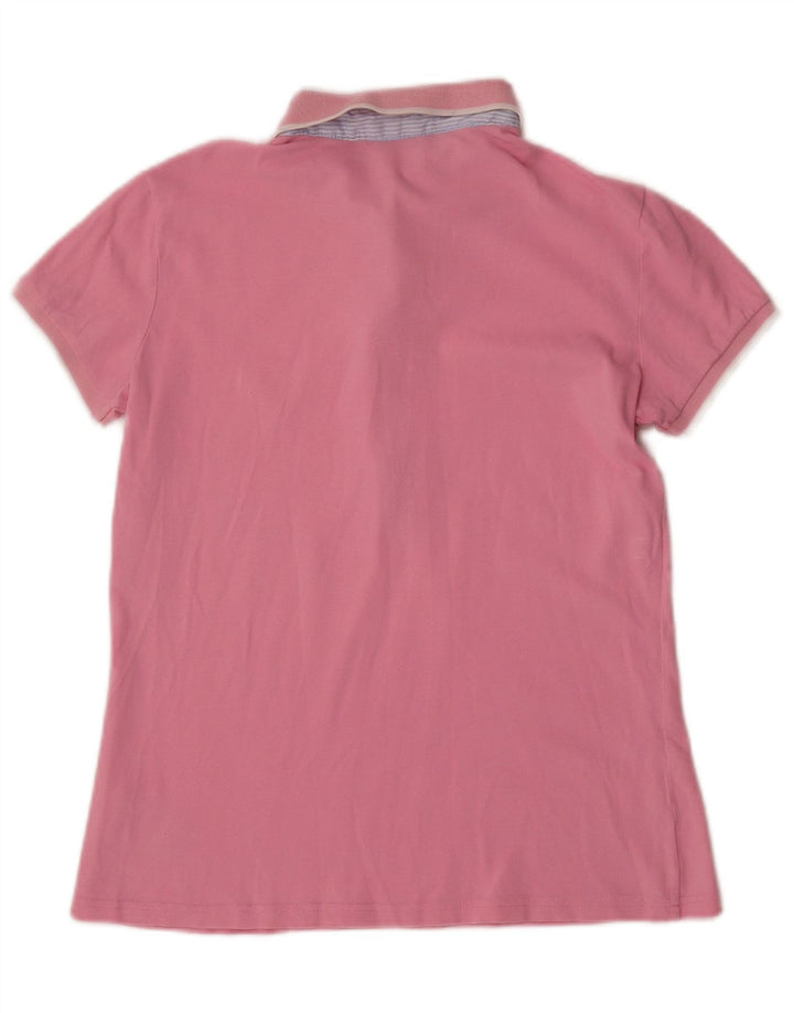 Camisa polo feminina Blauer UK 12 rosa médio
