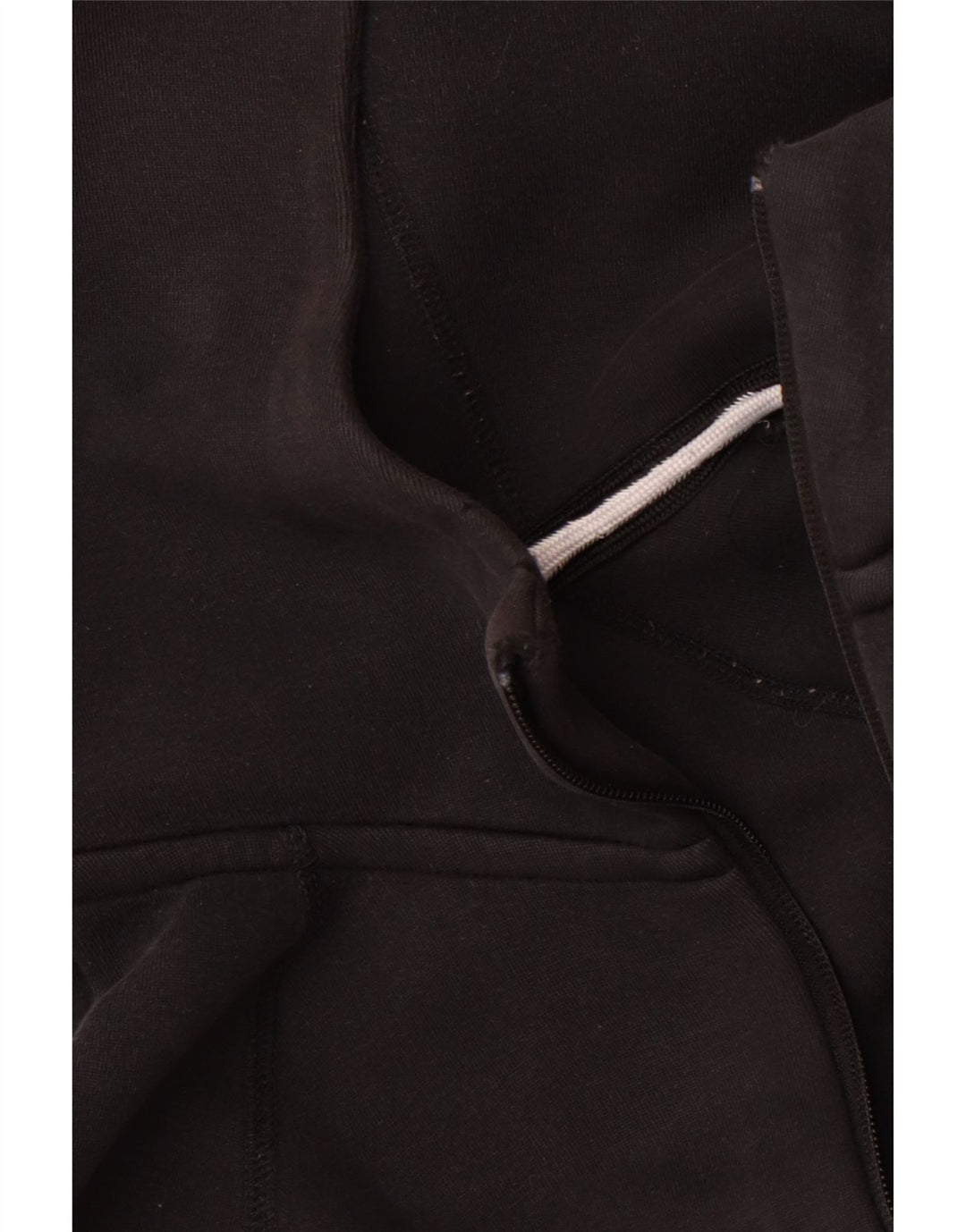 Suéter Nike masculino com capuz e zíper médio preto algodão