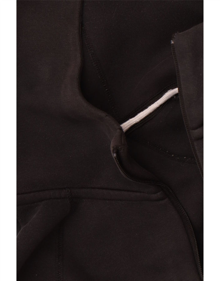 Suéter Nike masculino com capuz e zíper médio preto algodão