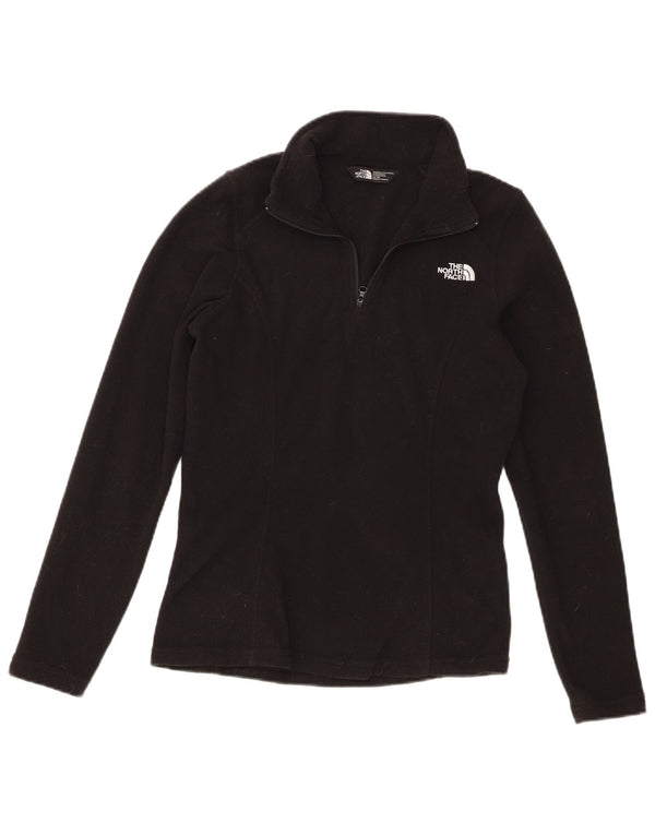 Suéter de lã feminino The North Face com zíper e gola UK 6 XS preto poliéster