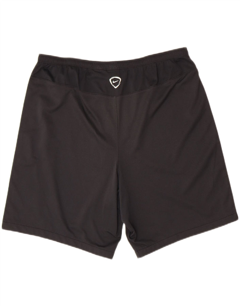 NIKE Mens Dri Fit Sport Shorts XL Black Colourblock Polyester Vintage Nike and Second-Hand Nike from Messina Hembry 