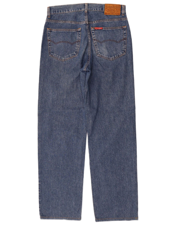 Cinto de algodão masculino jeans cônico W34 L33 azul