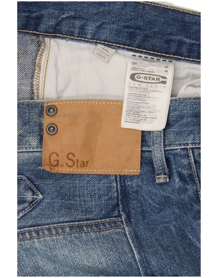 Jeans retos masculinos G-STAR W36 L30 algodão azul