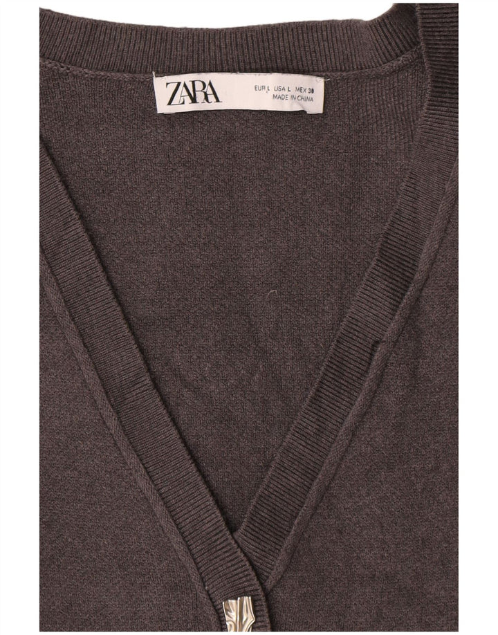 Vestido Jumper Feminino Zara Reino Unido 14 Grande Cinza