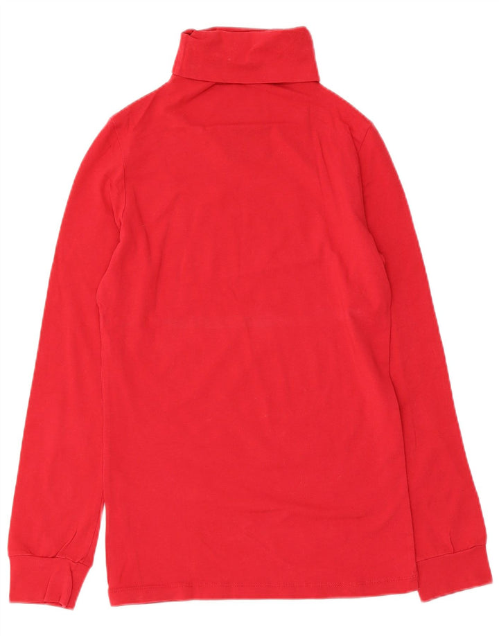 Top gráfico feminino Guess manga comprida Reino Unido 14 grande algodão vermelho