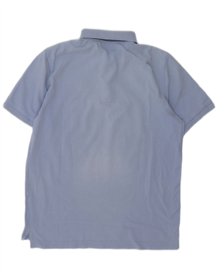 Camisa polo masculina Kappa algodão azul médio