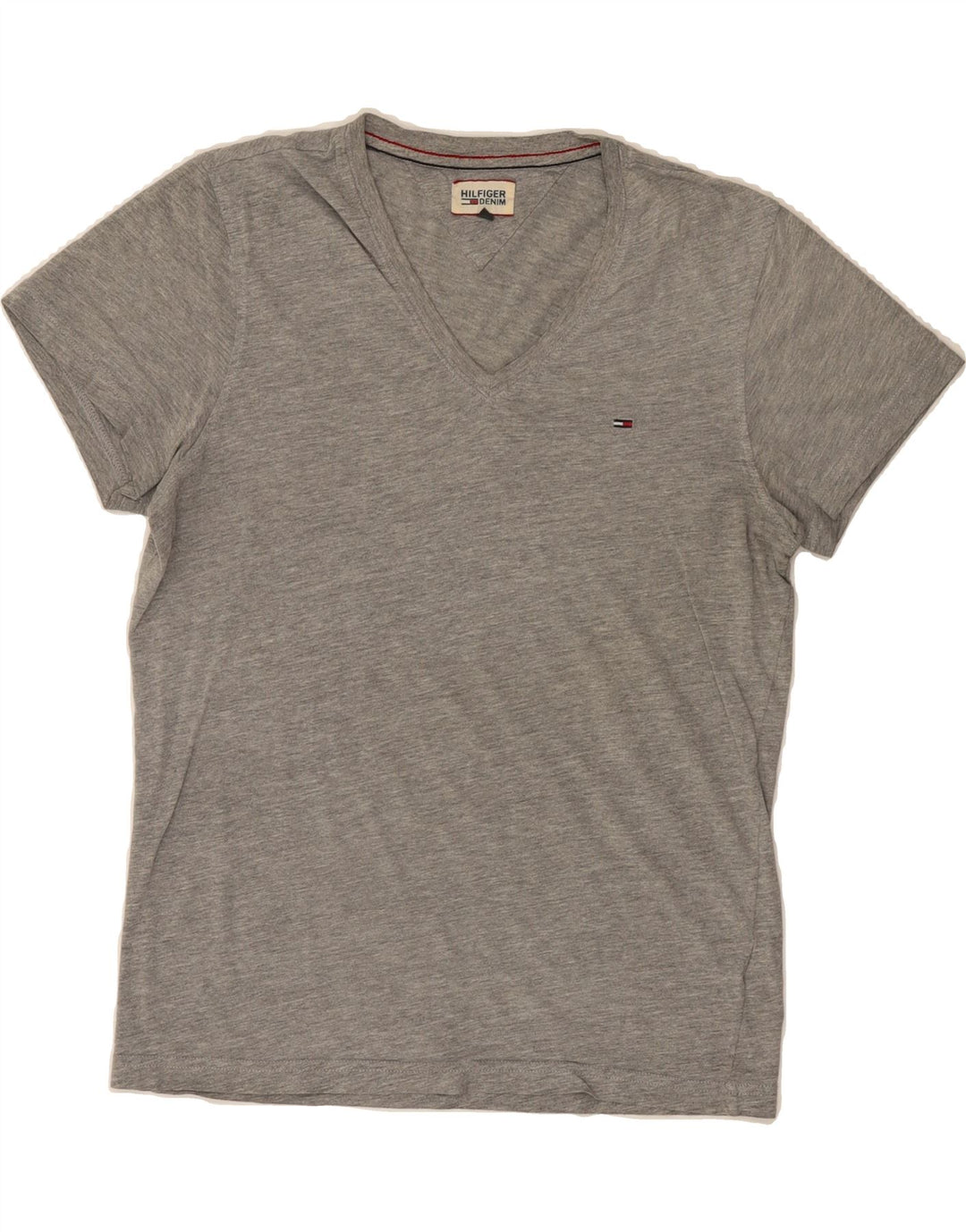 TOMMY HILFIGER Mens T-Shirt Top Small Grey Cotton Classic Vintage Tommy Hilfiger and Second-Hand Tommy Hilfiger from Messina Hembry 