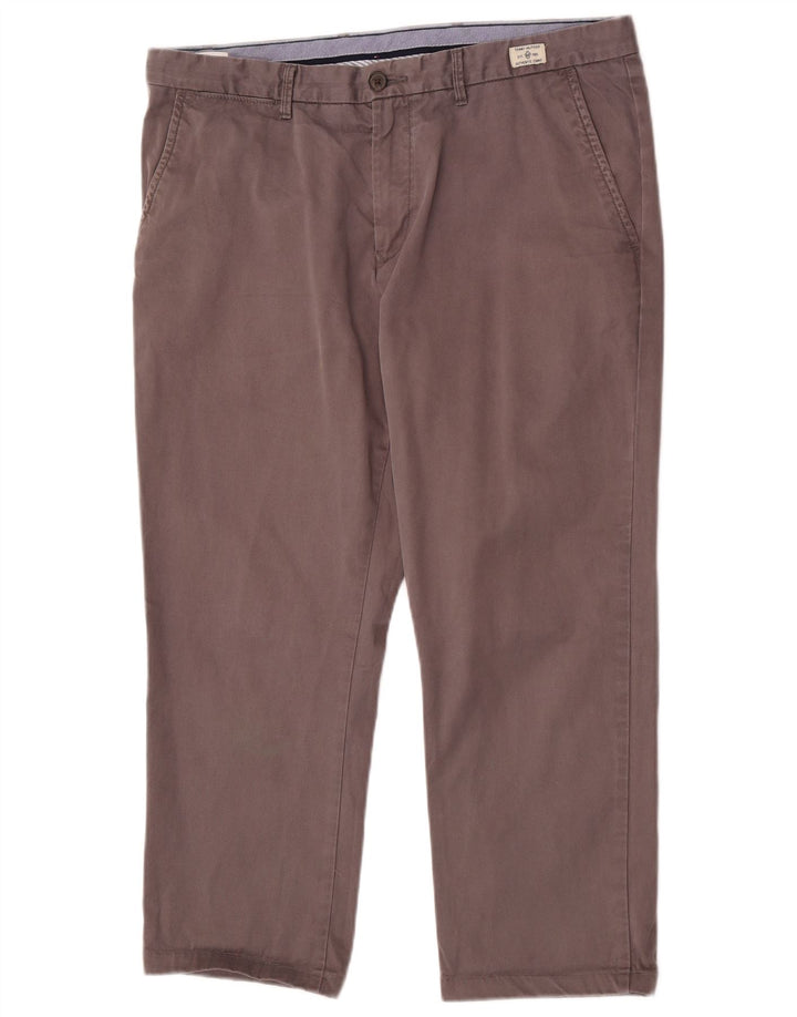 Calças cortadas masculinas Tommy Hilfiger W36 L25 algodão cinza