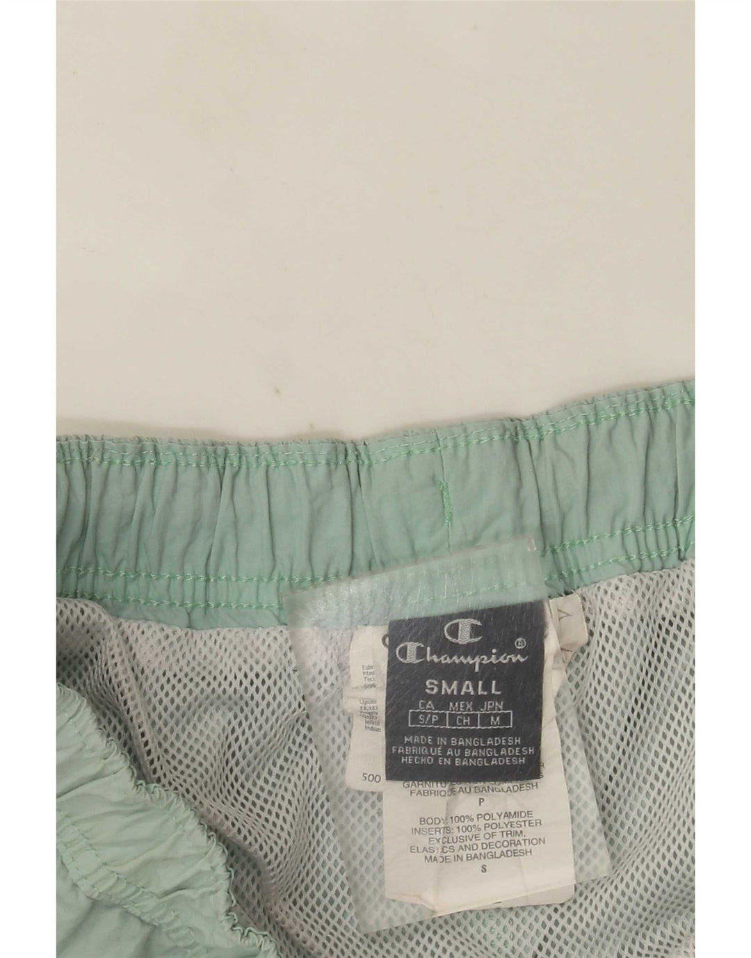 Shorts de natação masculino Champion pequeno verde poliamida