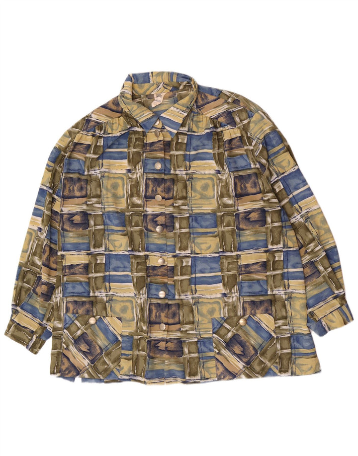 Jaqueta bomber feminina Frankenwalder IT 52 2XL patchwork multicolorido