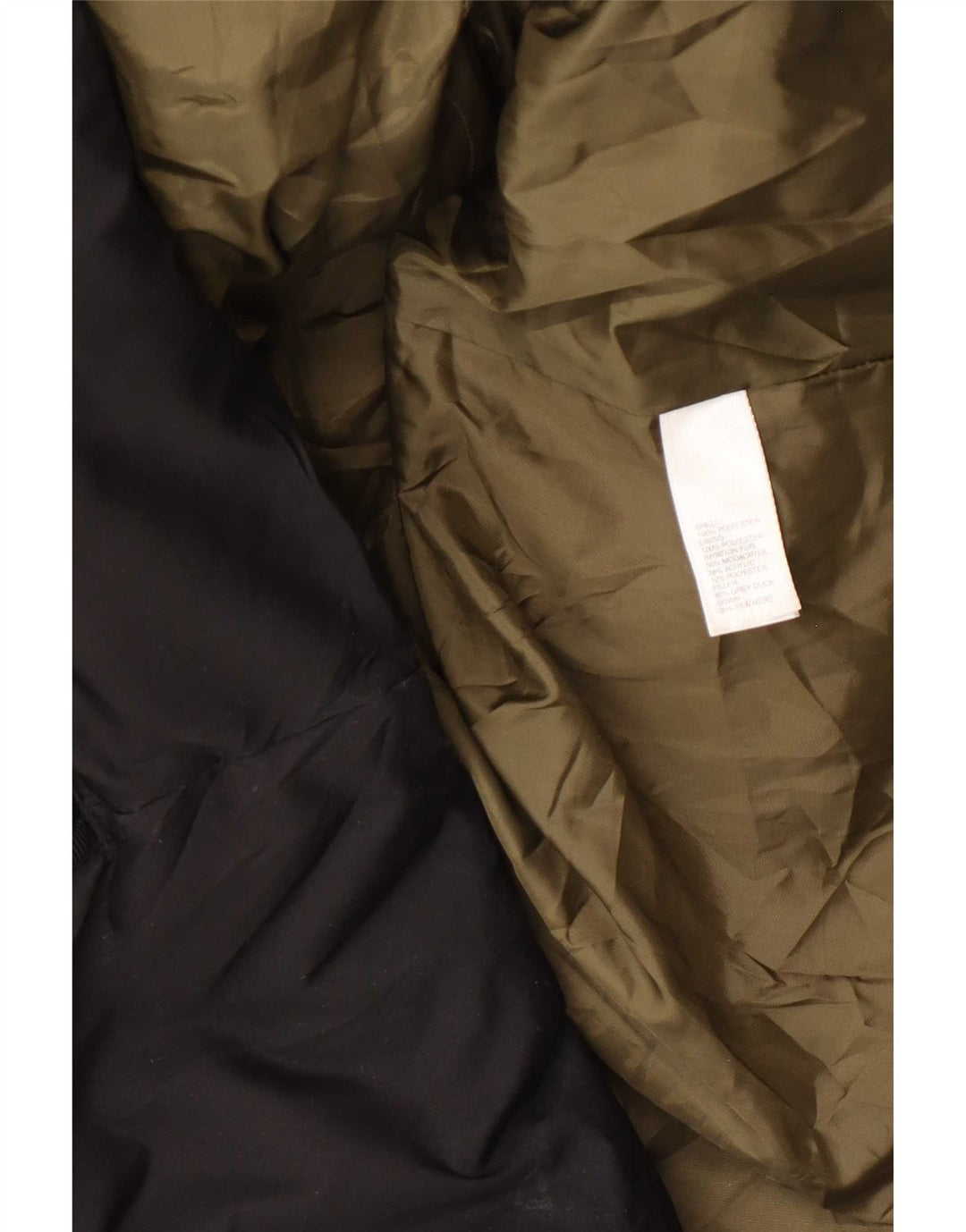 Jaqueta feminina acolchoada com capuz Gap UK 14 poliéster preto médio