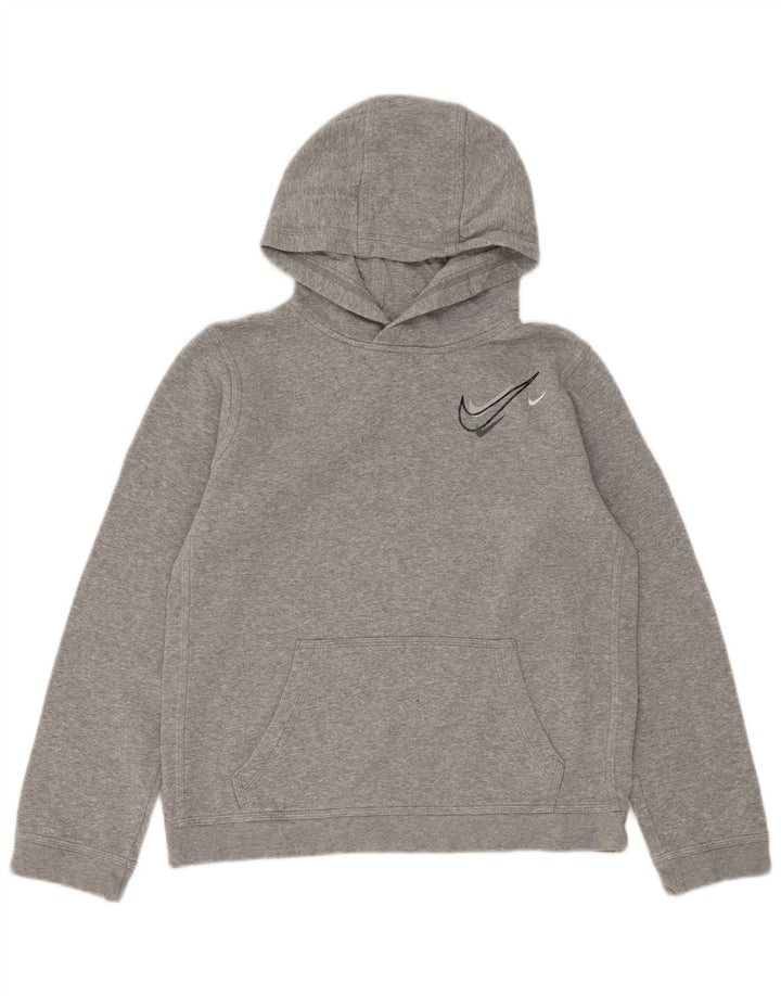 Jumper com capuz Nike Boys 13-14 anos XL cinza