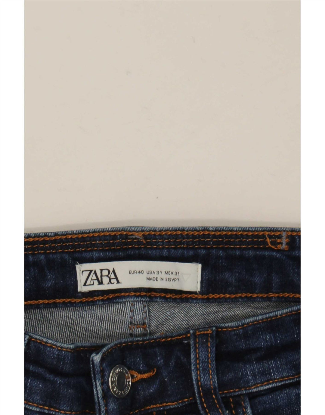 Calça jeans skinny masculina Zara EU 40 médio W31 L28 azul