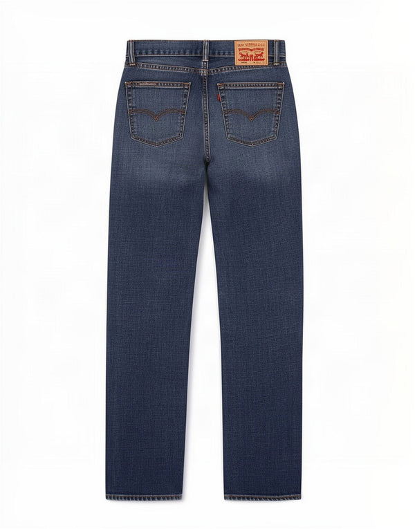 Levi's Masculino 505 Straight Jeans W30 L32 Azul Algodão