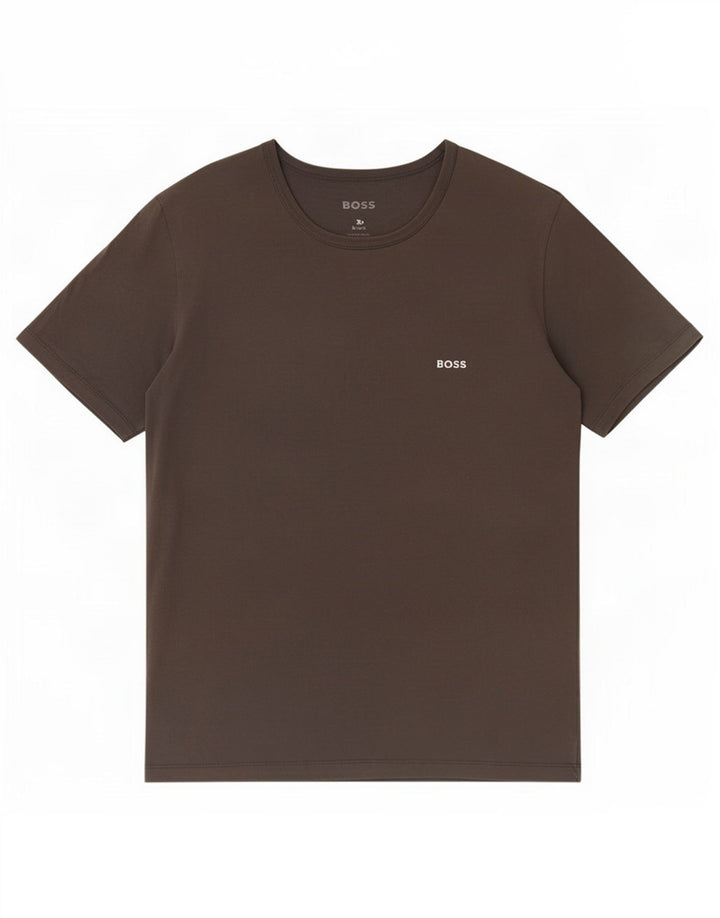 Camiseta feminina Hugo Boss UK 14 grande cinza
