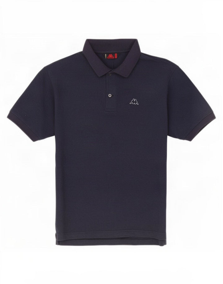 Camisa polo masculina Kappa de algodão azul marinho médio