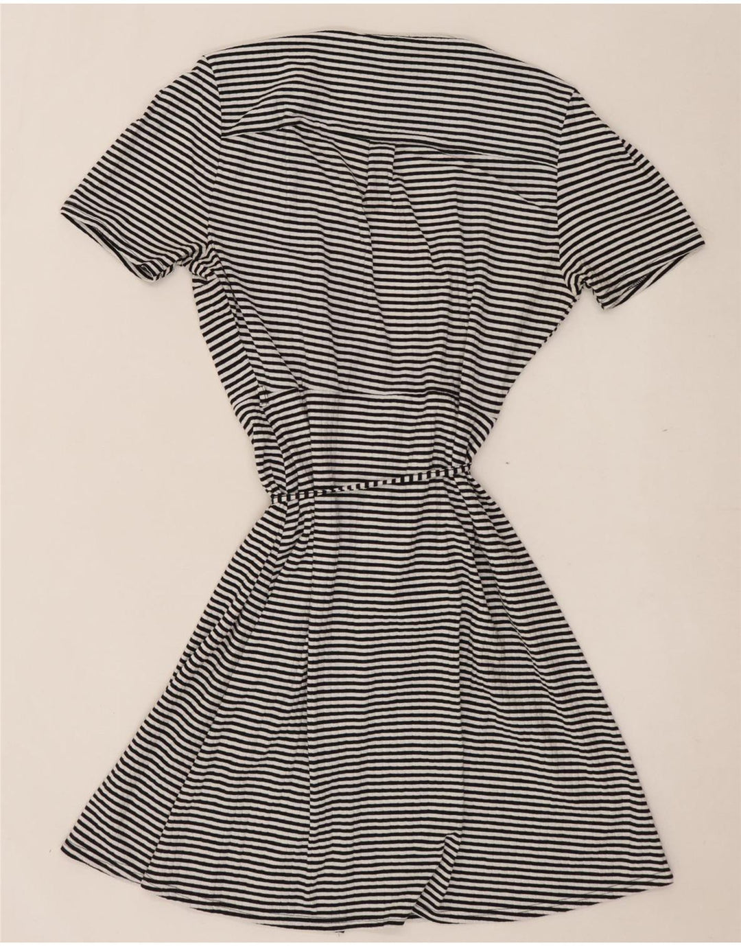 Vestido feminino Topshop UK 10 pequeno poliéster listrado preto