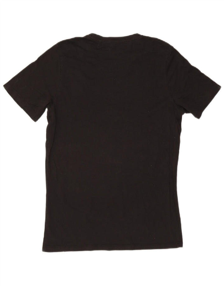 Camiseta gráfica masculina Jack & Jones Top médio preto