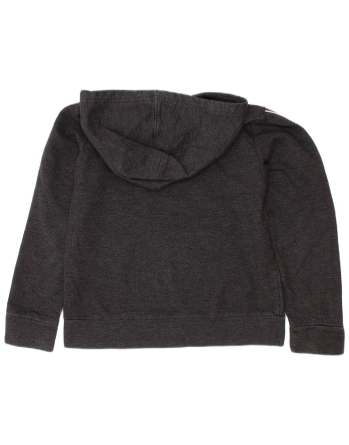 Jumper com capuz gráfico feminino PUMA 6-7 anos pequeno algodão cinza