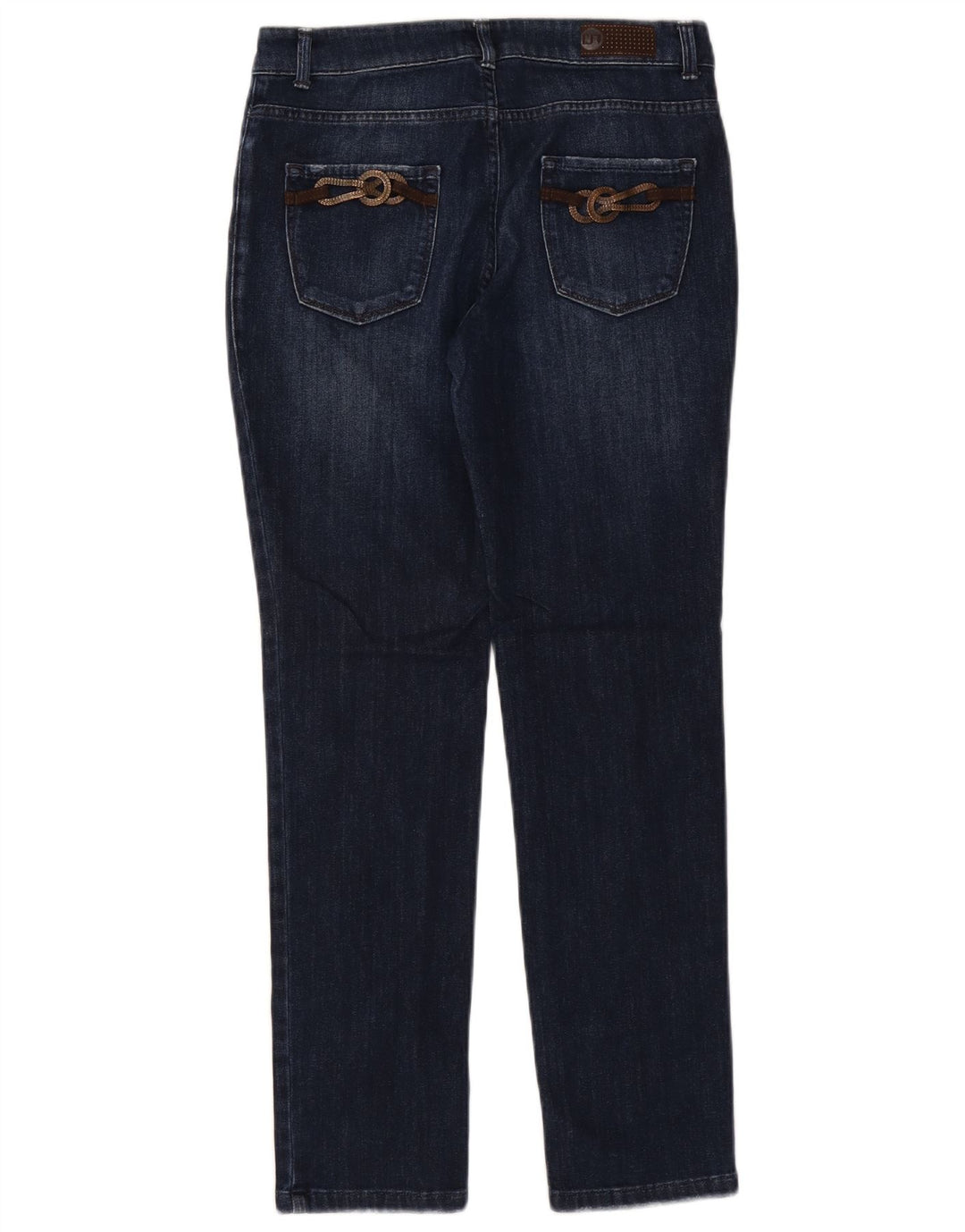 Jeans slim feminino TRUSSARDI W29 L30 algodão azul marinho