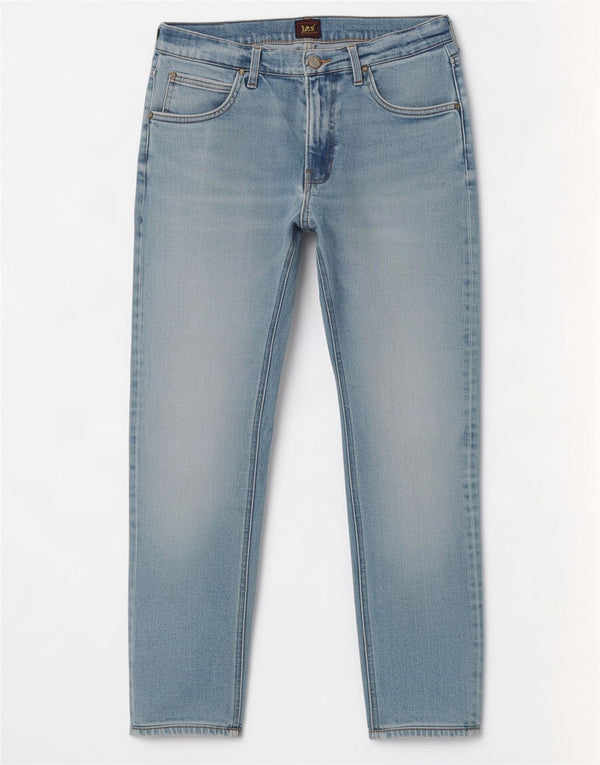 Lee Mens Slim Tapered Jeans W31 L28 Azul Algodão