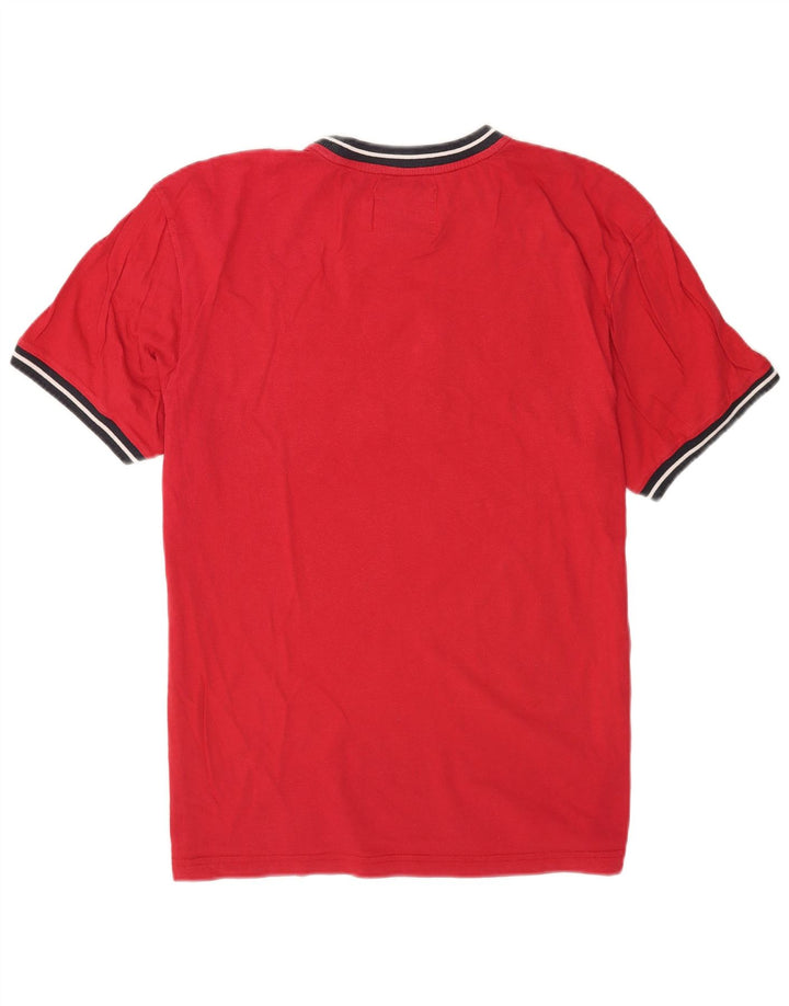 Camiseta masculina estampada Champion XL vermelho colorblock