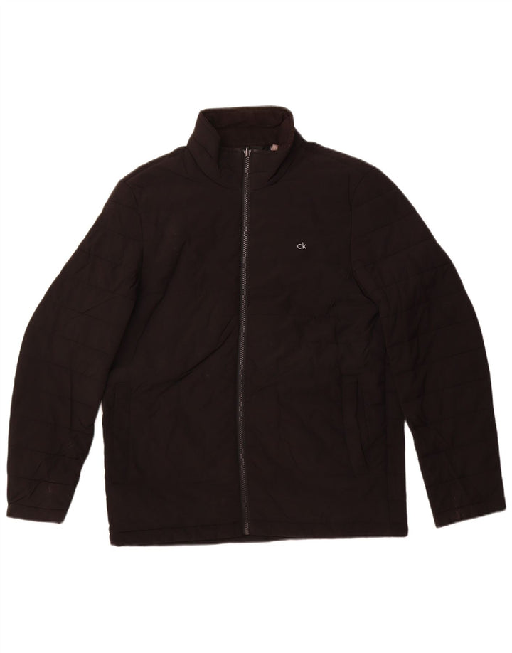 Jaqueta acolchoada masculina CALVIN KLEIN Reino Unido 36 poliéster preto pequeno