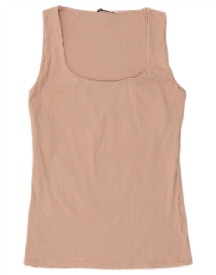 Zara Womens Vest Top UK 12 Médio Rosa