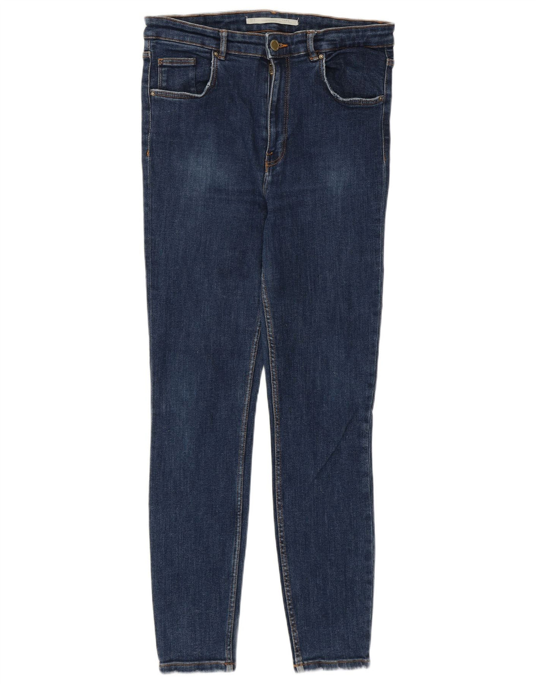 Zara Jeans Skinny Feminino EU 42 Grande W32 L27 Azul