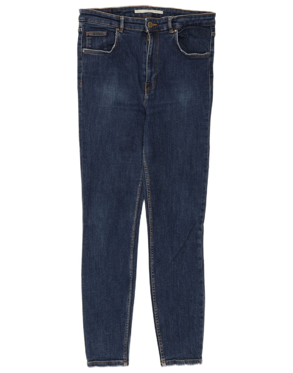 Zara Jeans Skinny Feminino EU 42 Grande W32 L27 Azul