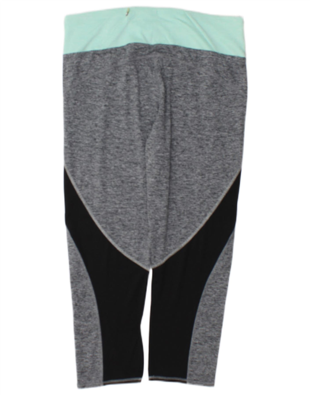 Leggings capri femininas Marks & Spencer Reino Unido 14 bloco colorido cinza médio