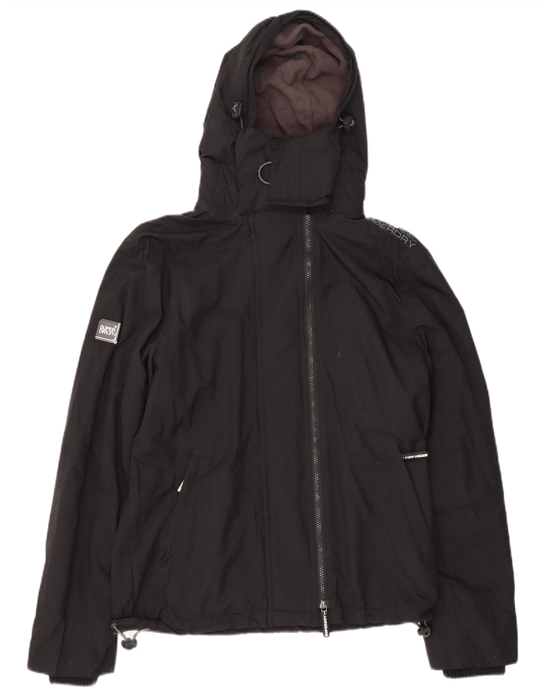 Jaqueta corta-vento masculina SUPERDRY com estampa gráfica Reino Unido 38 médio preto