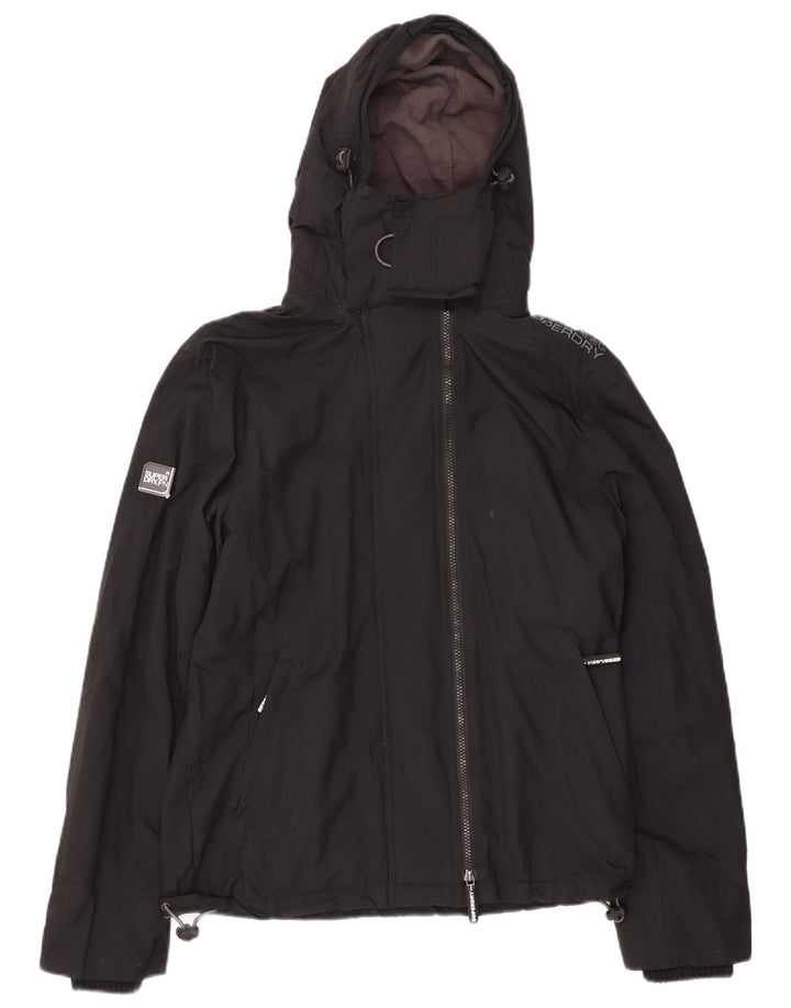 Jaqueta corta-vento masculina SUPERDRY com estampa gráfica Reino Unido 38 médio preto