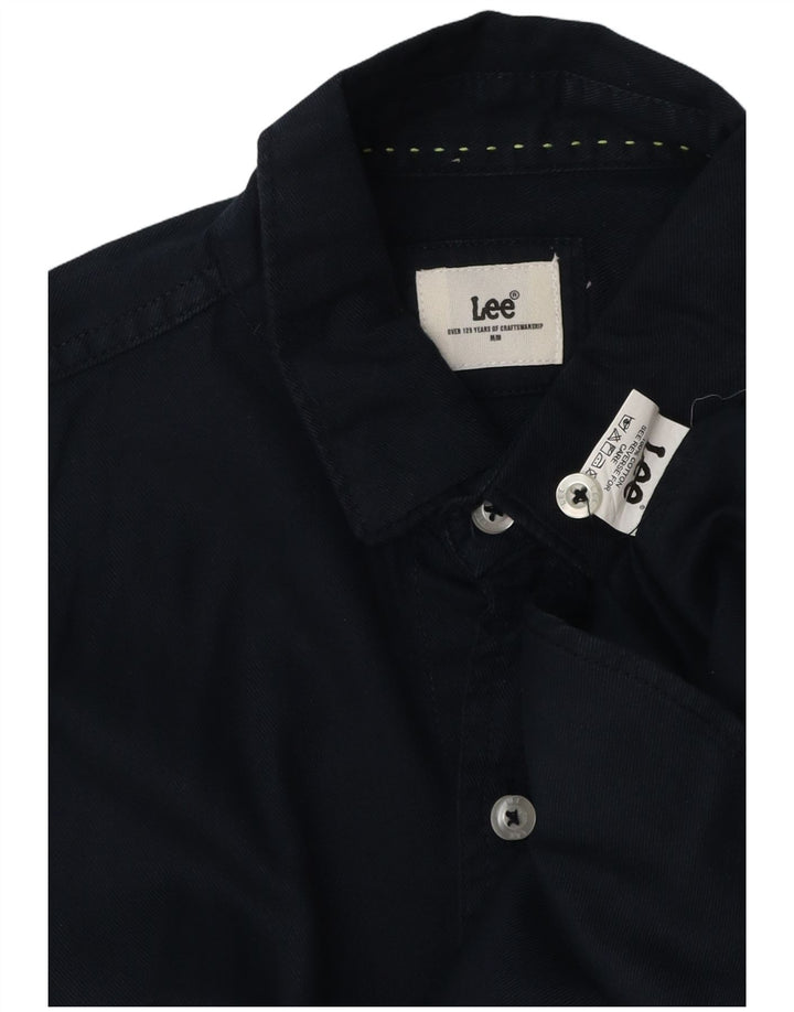 Camisa masculina LEE de algodão azul marinho médio