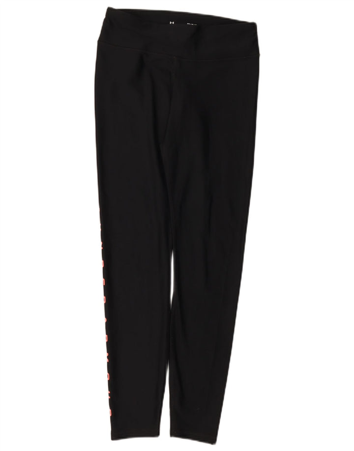 Under Armour Womens Graphic Leggings UK 12 Médio Preto Poliéster