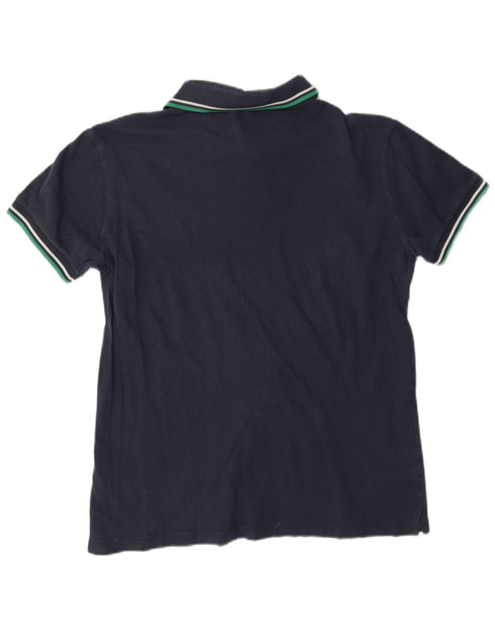 Camisa polo masculina leve e elástica Fred Perry de algodão azul marinho médio