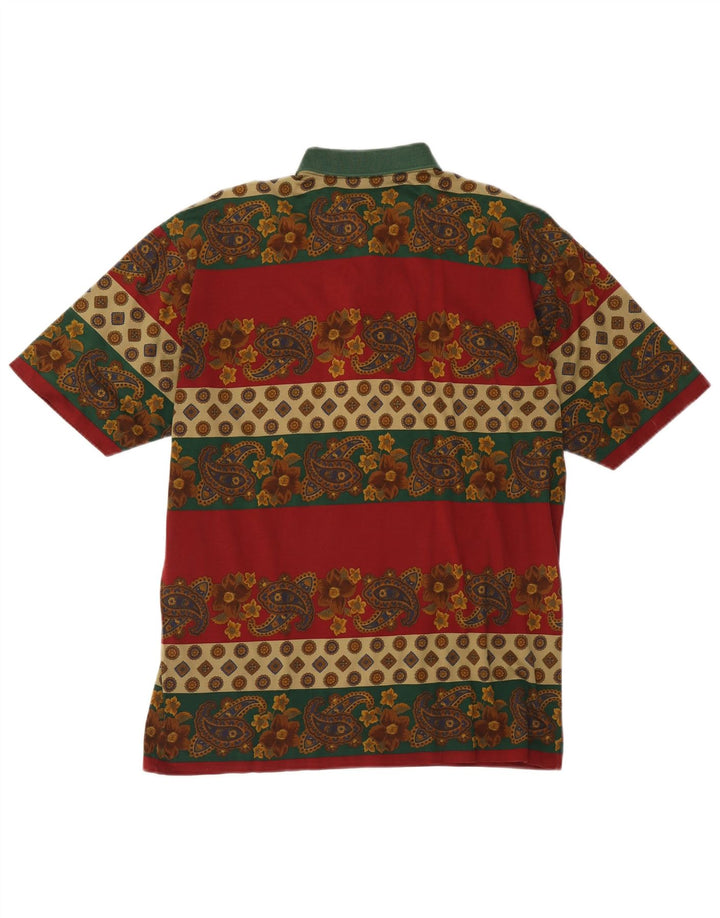 Camisa polo masculina Paul & Shark média de algodão floral multicolorido